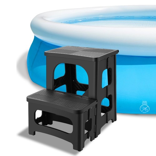 Collapsible step stool - collapsible, 2-step