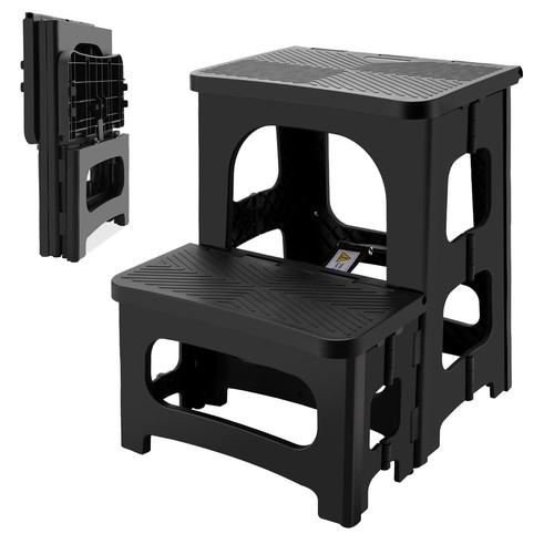 Folding step stool - stool, non-slip