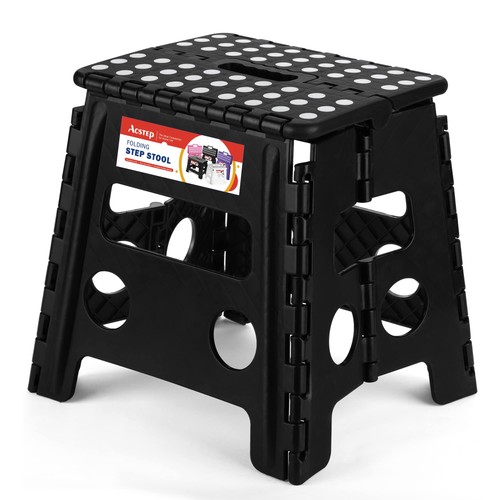 Folding step stool - step, inch