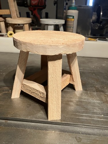 Small legged rustic - small, wooden