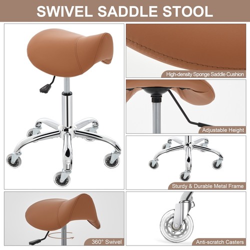Saddle stool with - saddle,